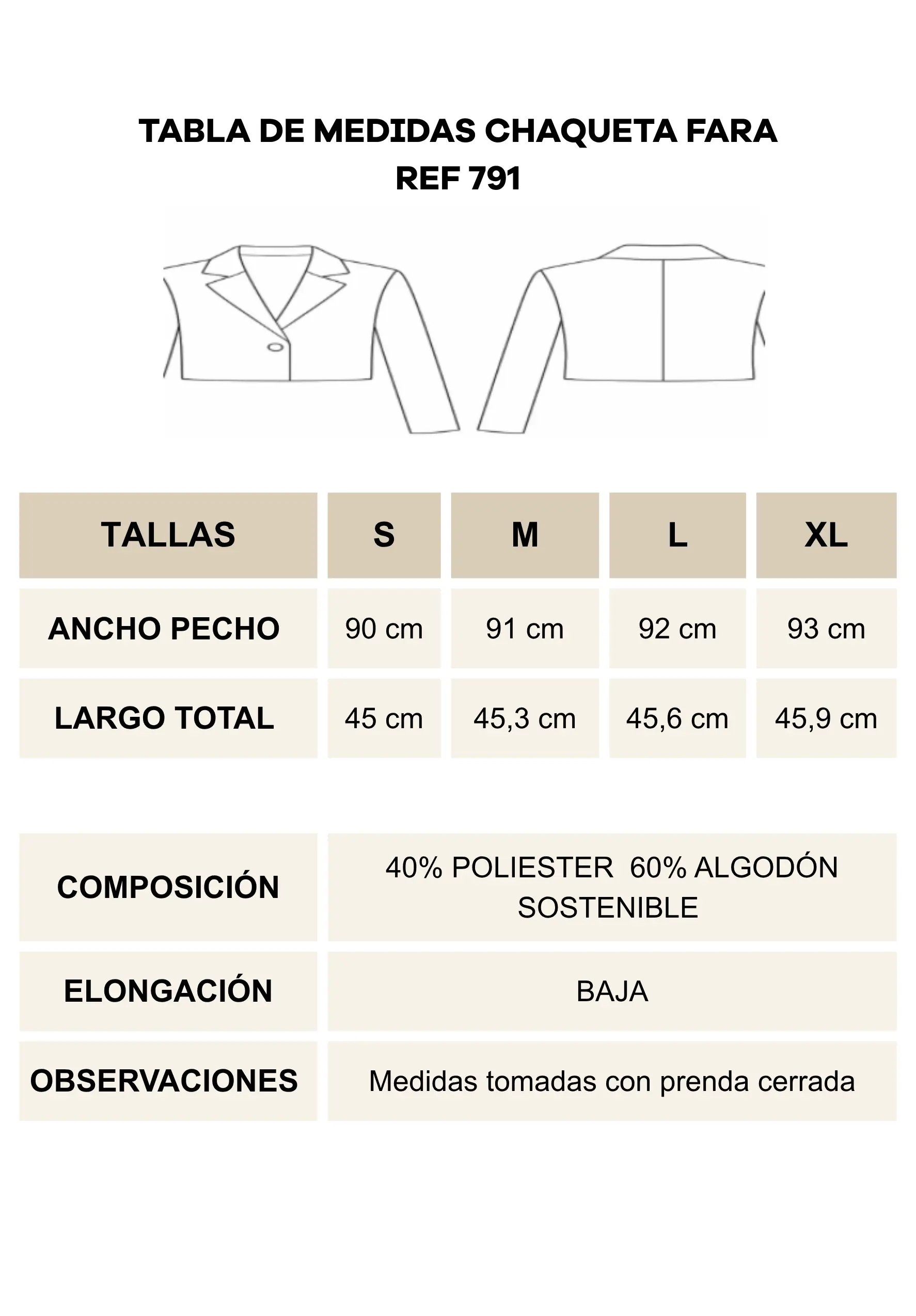 CHAQUETA FARA