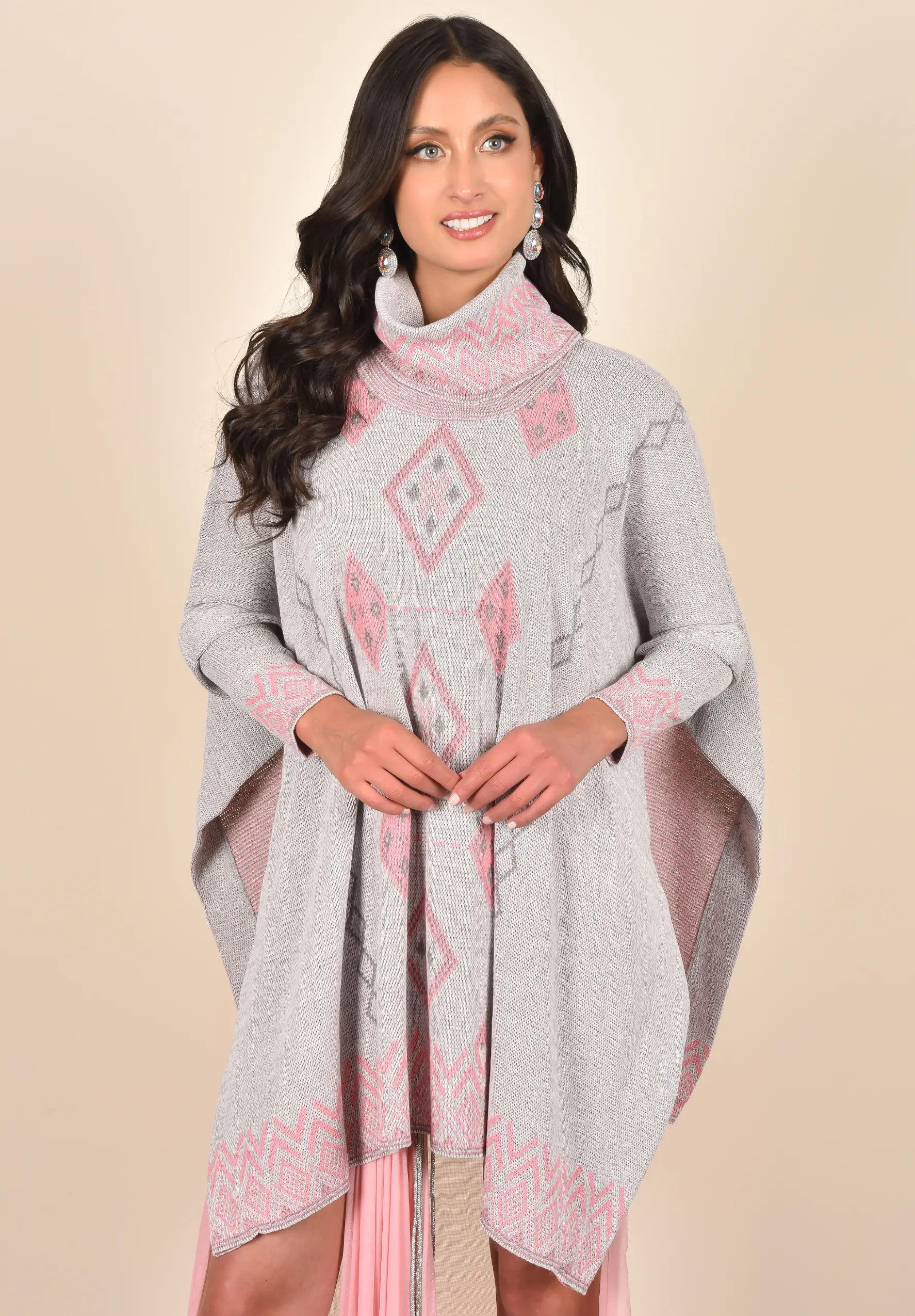 REF 831 ruana-artemisa-mujer-gris-claro